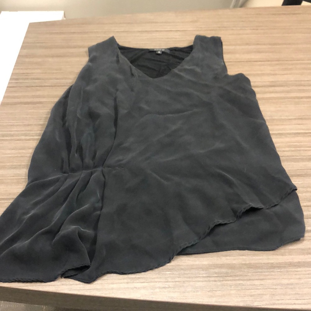 Drew silk layered top